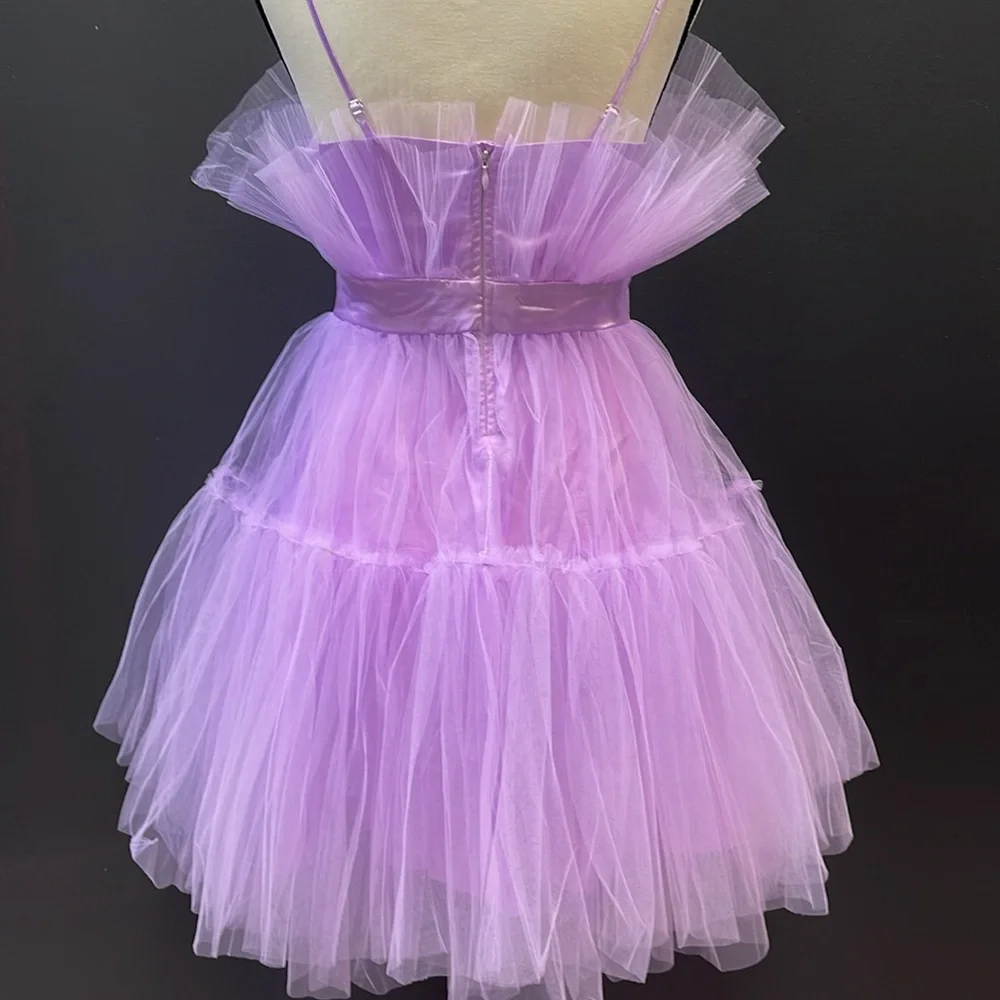 SHEIN Tulle Dress Purple SZ Teen 13Y